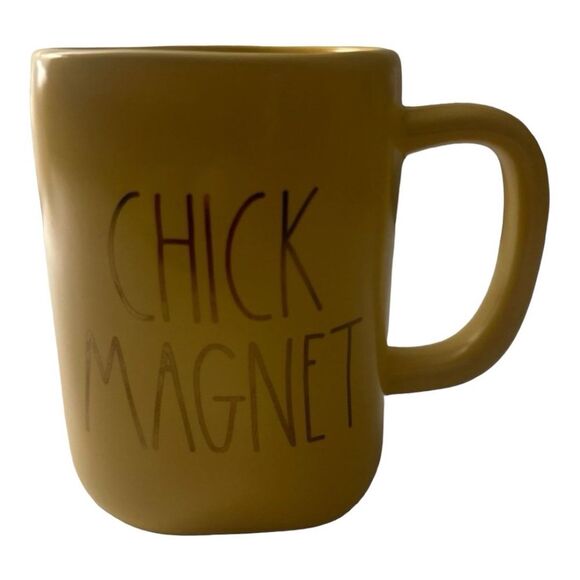 Rae Dunn Chick Magnet Mug Novelty Coffee Cup Yellow Ceramic - Picture 1 of 5
